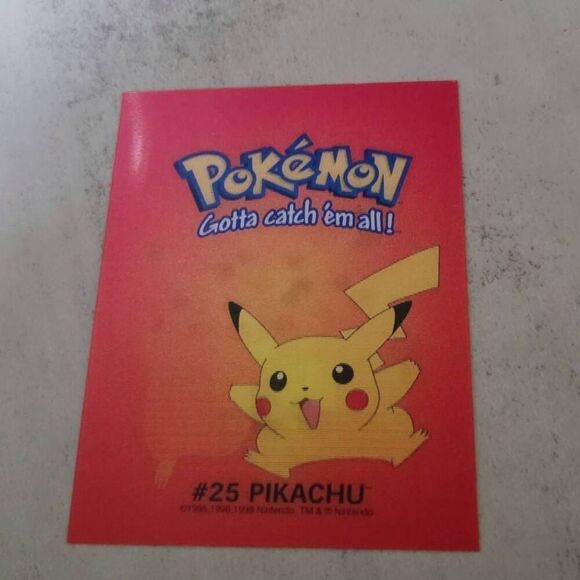 Vintage Hella Rare Pokémon Lenticular Holographic Pikachu #25 Card - Picture 5 of 9